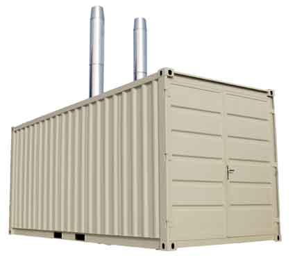 Mobile Heizzentrale in Containerausführung 200-1000 kW